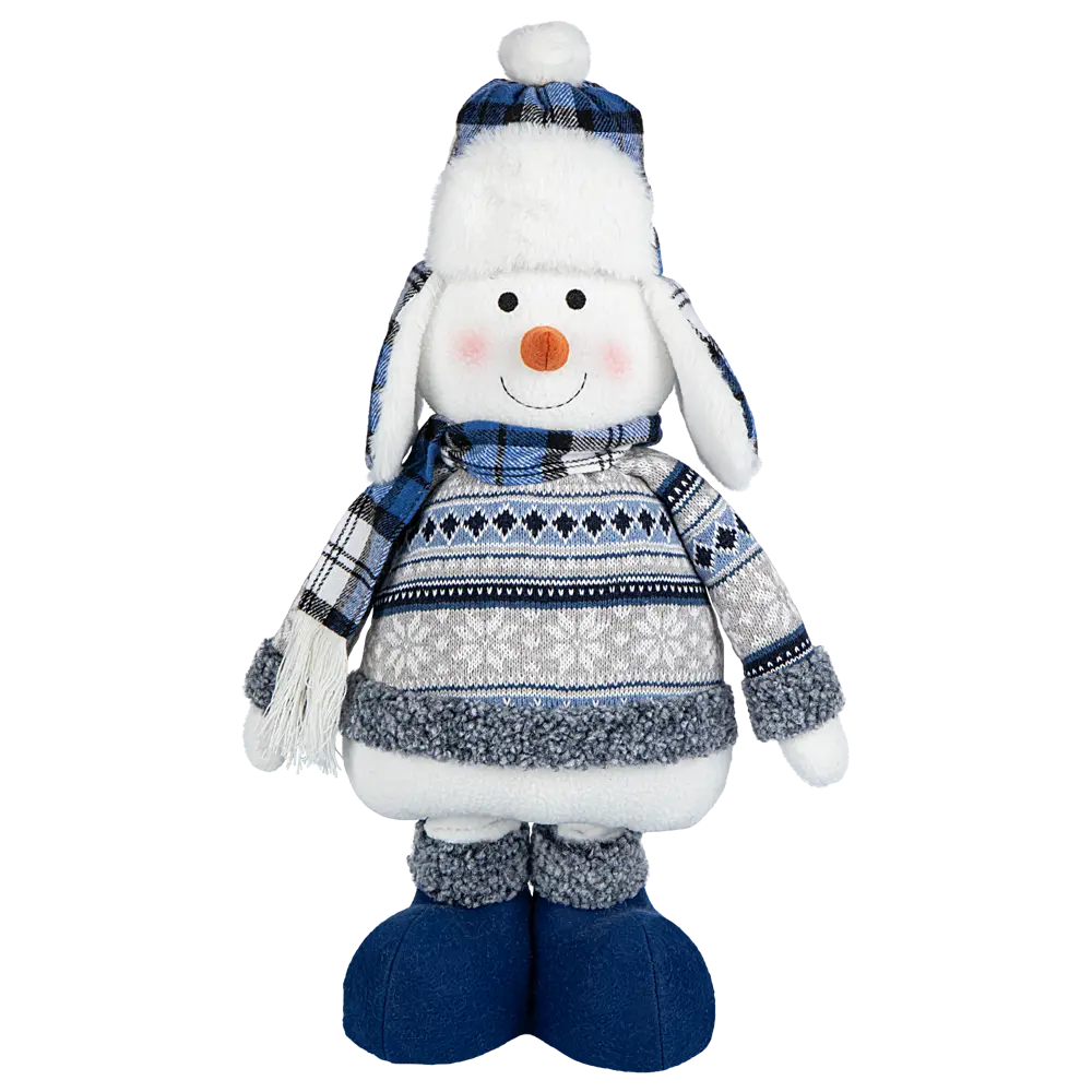 89369007 Декоративная фигура Снеговик 50x24 см синий STLM-1478933 Santreyd Christmas - Вид №4