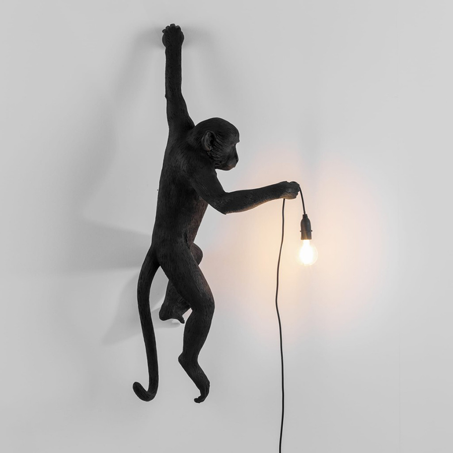 Светильник Monkey Lamp Hanging, черный Seletti 14921 - Вид №1