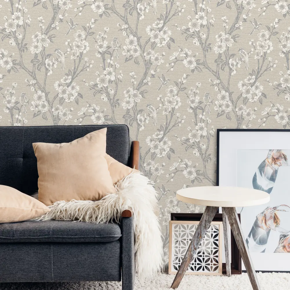 Обои флизелиновые Euro Décor Vesper коричневые 1.06 м 7049-01 82377889 STLM-2159999 EURO DECOR - Вид №2
