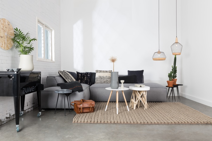 Диван Fat Freddy правосторонний светло-серый Zuiver 3200085 - Вид №1