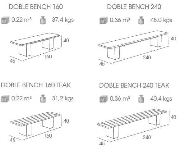 FueraDentro Садовая скамейка Batyline® Cima sun-id-1404143 - Вид №6