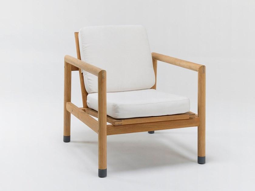 Unopiù Садовое кресло из тика с подлокотниками Quadra Pamopol - Вид №2