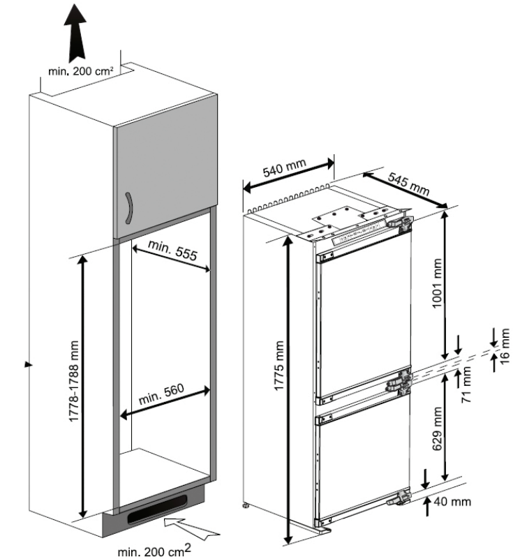 8115506 Встраиваемый холодильник Beko BCHA2752S STDN-0099786 - Вид №9
