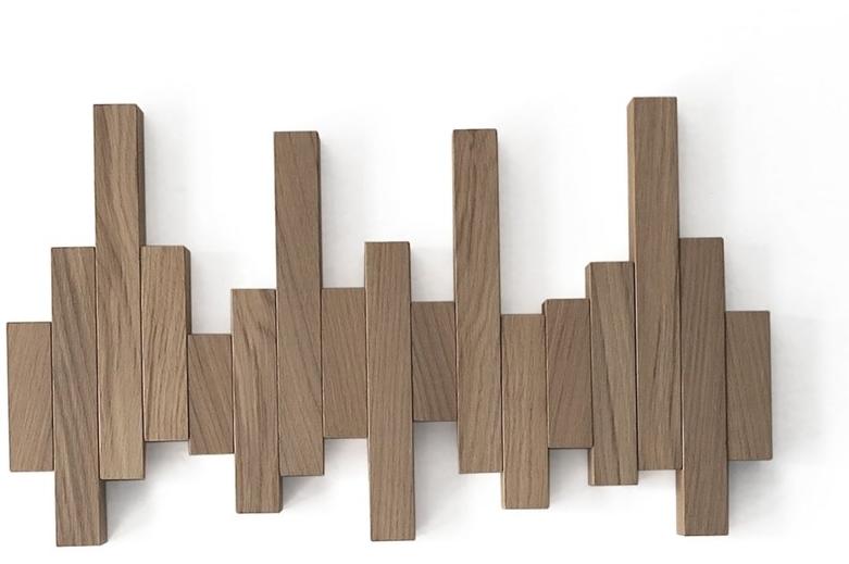 Designobject.it Настенная вешалка из дуба  It1502  - Вид №1