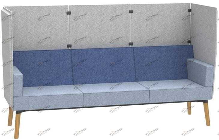 Dauphin Диван из ткани с высокой спинкой Reefs Rf 0693