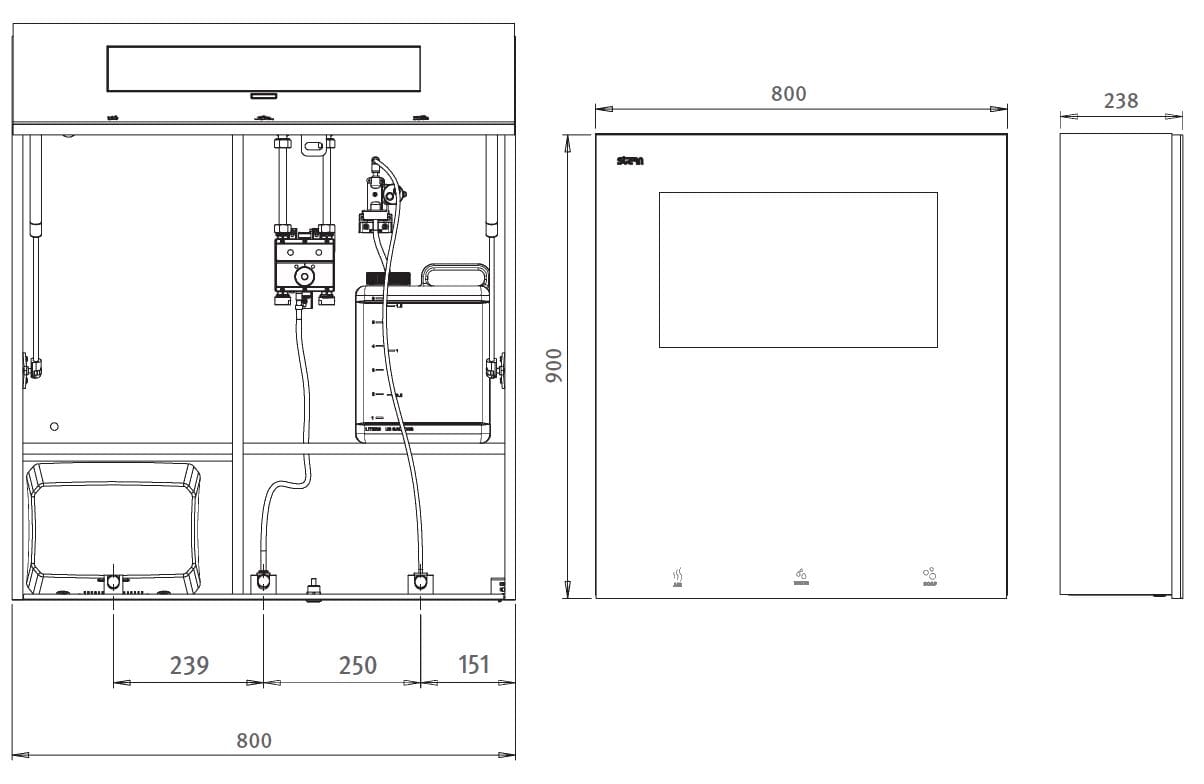 Многофункциональный диспенсер для умывальника Stern Behind The mirror ARCH-00133588 - Вид №4