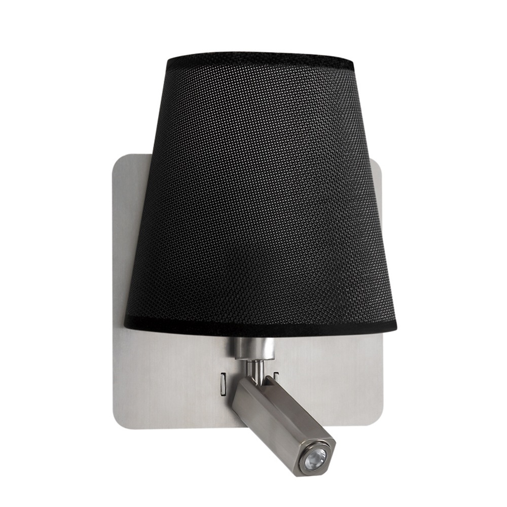 066140 Бра с ридером 5231 черное Mantra Bahia