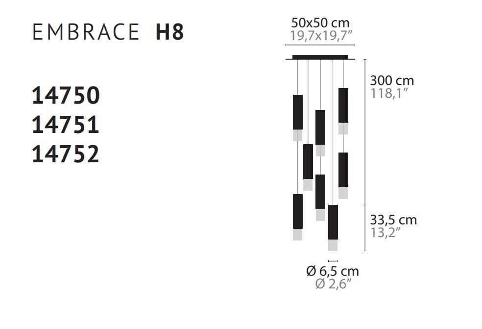 Затемняемый подвесной светильник ILFARI Embrace ARCH-00143504 - Вид №1