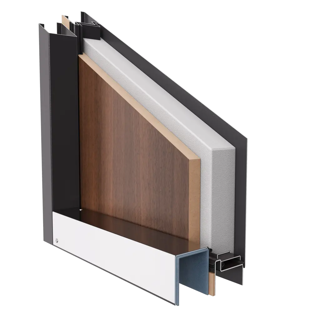 Дверь металлическая Термо С-2, 950 мм, левая, цвет лесной орех TOREX STLM-2175635 - Вид №10