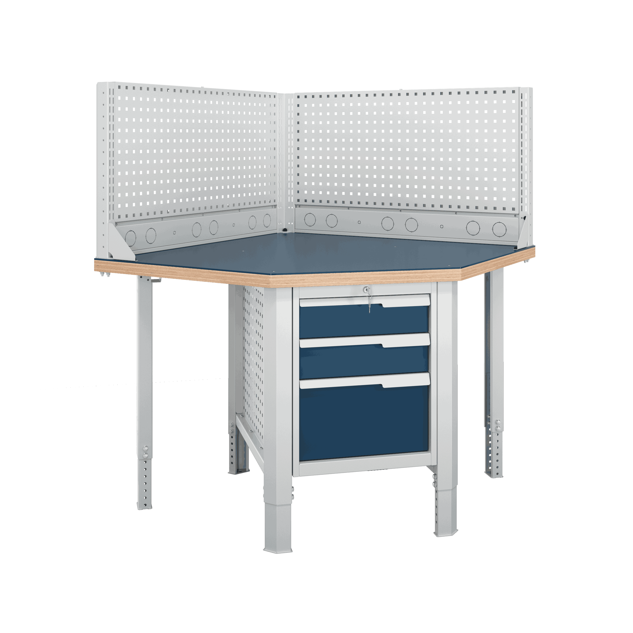 Верстак (угловой) CTR U532.S3.1-1R Верстакофф 124789