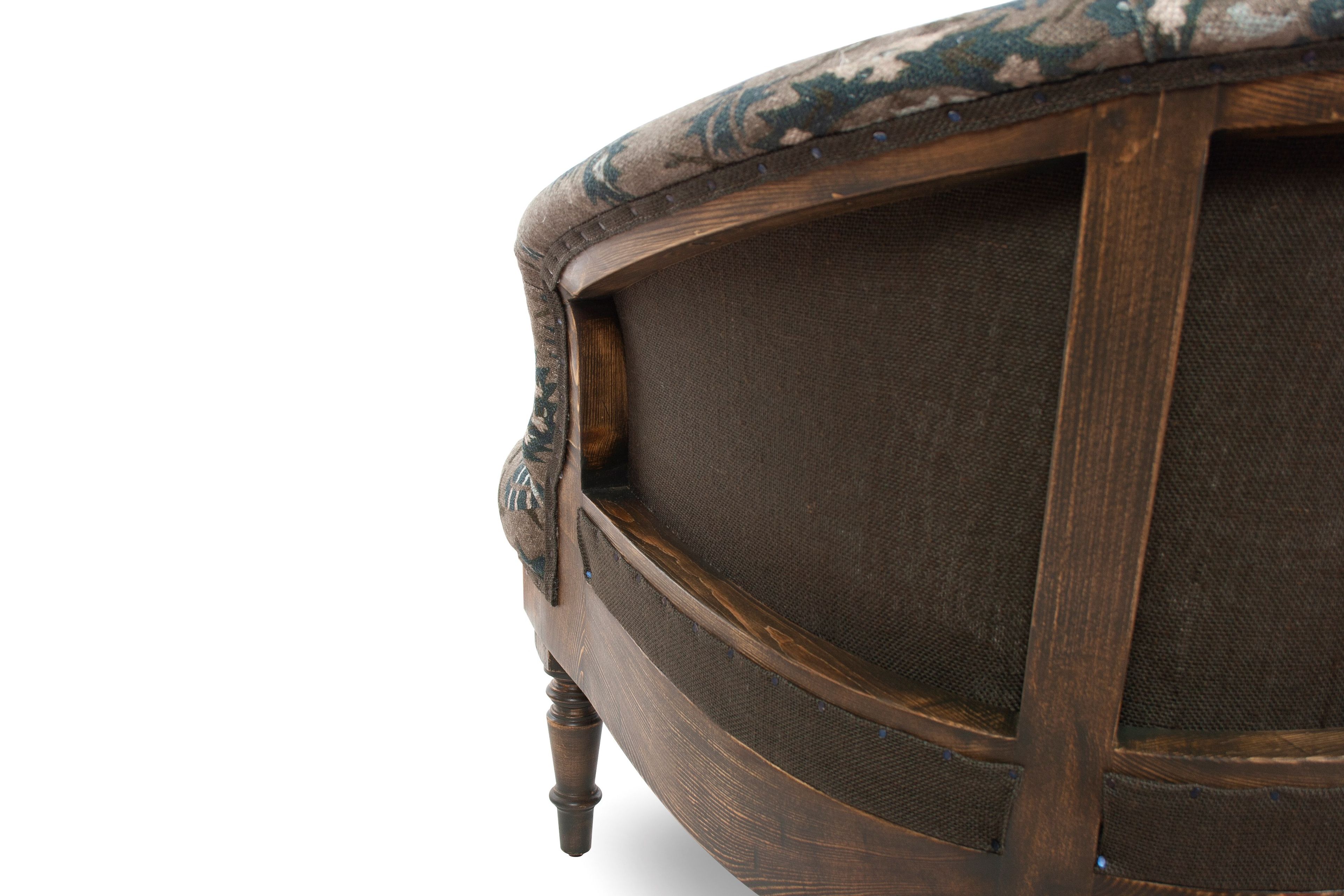 Бархатное кресло с подлокотниками CREARTE COLLECTIONS Хлопковая эссенция ARCH-00004832 - Вид №14