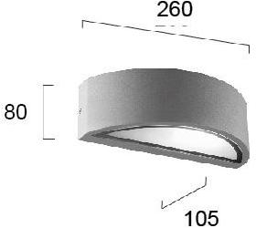 Terzo Light Бра для наружного освещения из алюминия прямого и отраженного света  V4100700/1/2  - Вид №5