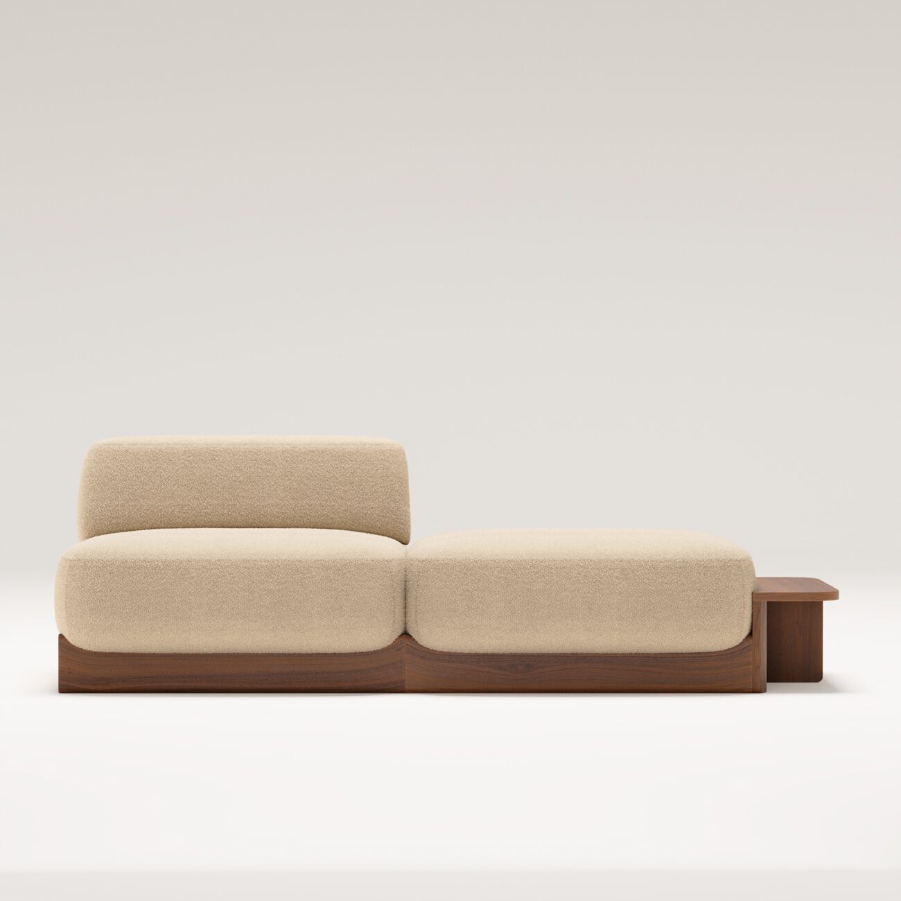 Угловой диван из ткани и ореха с шезлонгом Wewood Dome ARCH-00033638 - Вид №30