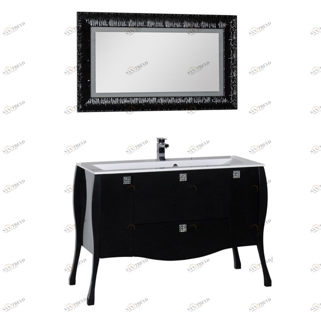 Комплект мебели Aquanet Мадонна 120 черный 00168916