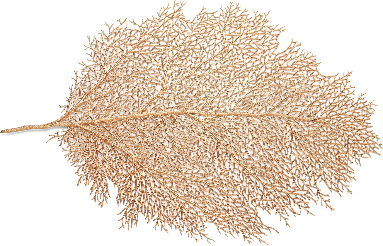 10623282 Harman Салфетка подстановочная 30х45см "Листья", медный ПВХ 