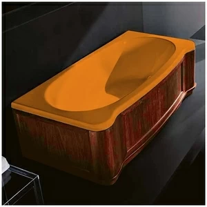 Ванна Gruppo treesse New Classic Young VTL-V6741-DX-WO-O оранжевая прямоугольная правая орех