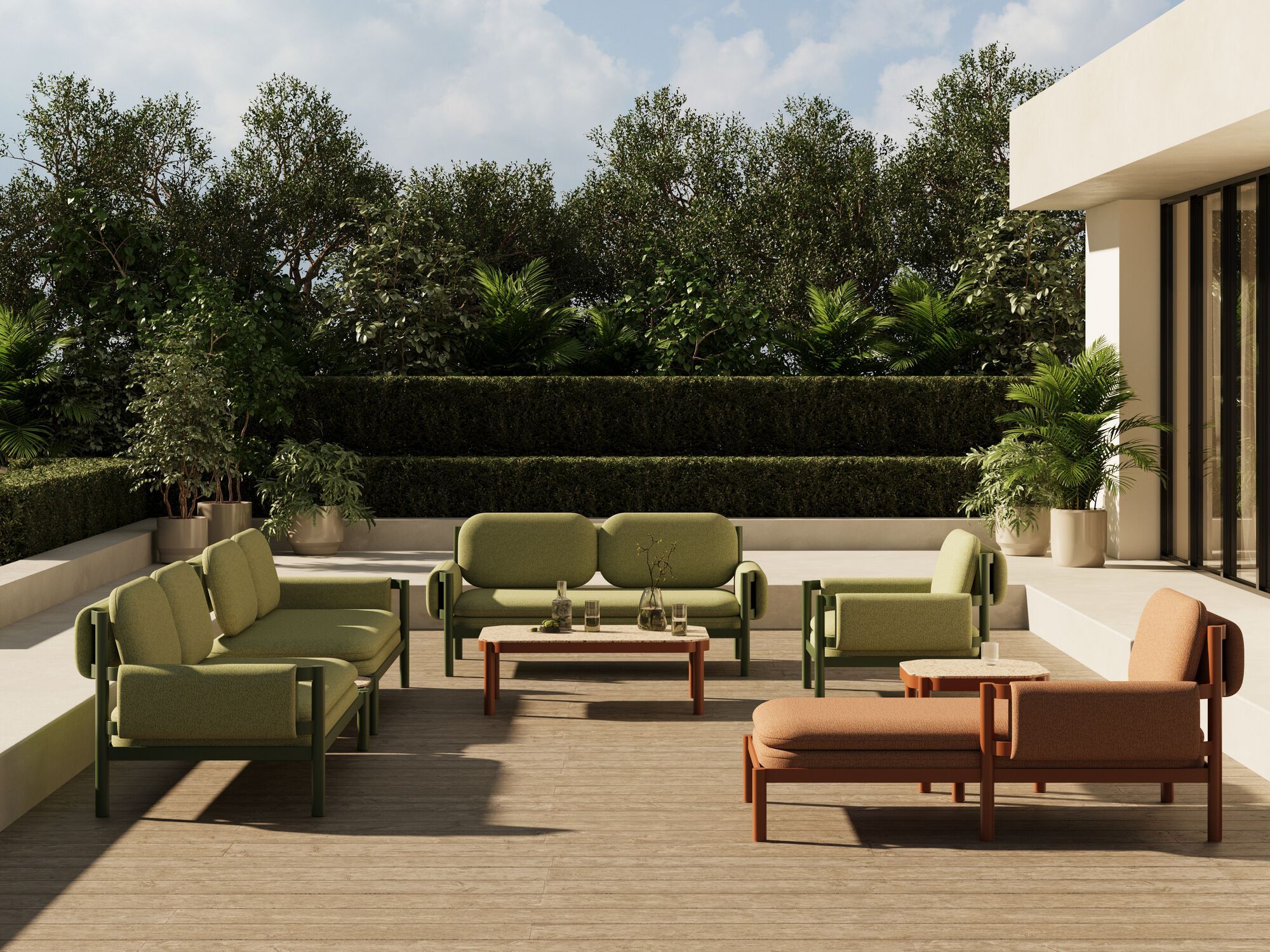 2-местный садовый диван с подлокотниками Joyf Tropic ARCH-00145314 - Вид №2