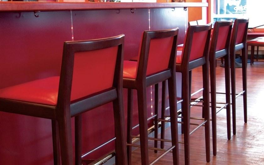 Andreu World Высокий табурет, обитый кожей Carlotta Bq0923 - Вид №3