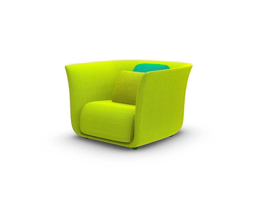 Тканевое садовое кресло с подлокотниками Vondom Suave ARCH-00129327 - Вид №1