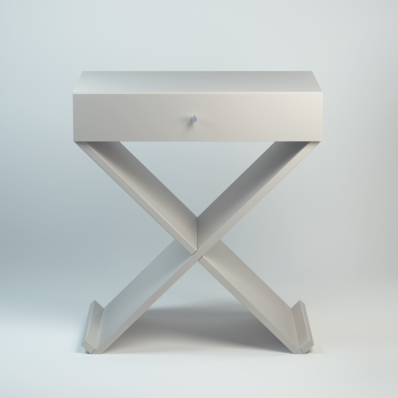 Тумбочка прикроватная серая Bonn BRAGIN DESIGN  256377 Серый  - Вид №1