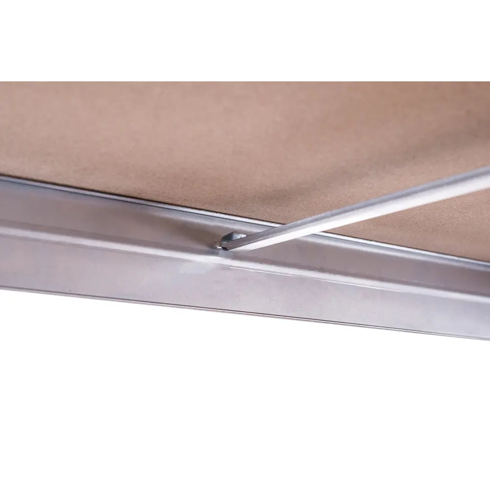 Стеллаж AR Shelving Rivet 4 полки 40x180x100 см нагрузка на полку до 200 кг металл оцинкованный цвет серебро 89096682 STLM-2175749  - Вид №3