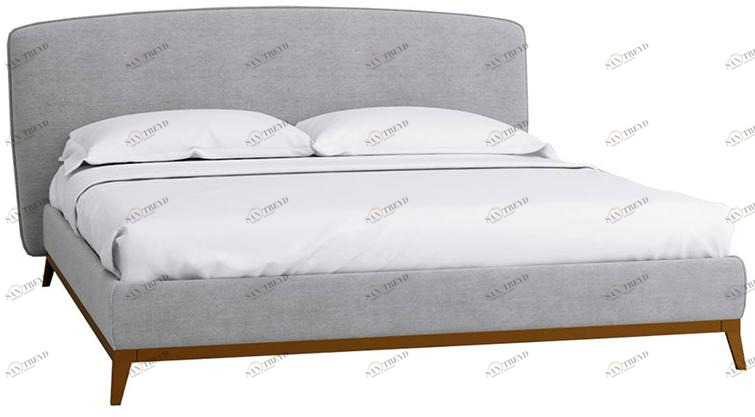 1469 Кровать с ортопедическим основанием 1.6 Сканди Лайт Грей R-HOME 40172726h_Грей