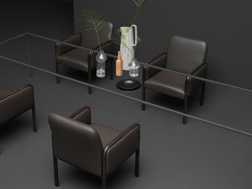 PIAVAL Кожаное кресло с подлокотниками Cameo | contract 88-12/1f - Вид №4