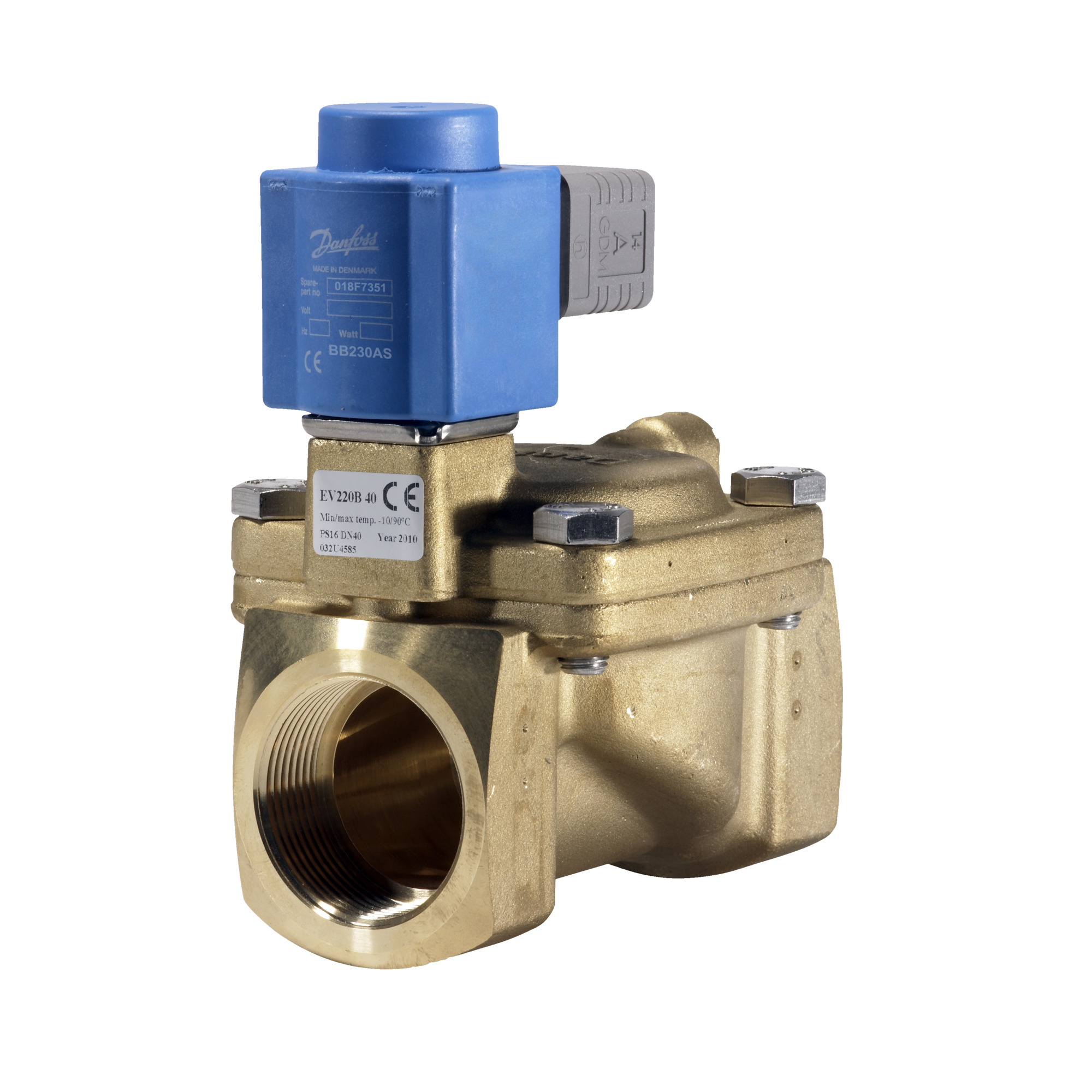 Danfoss EV220B — двухходовые электромагнитные клапаны для общей промышленности Клапан электромагнитный EV220B с кат. 032U453002  - Вид №46