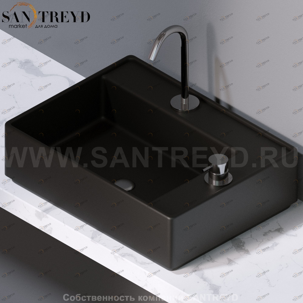 L640105 Накладная раковина на столешницу  прямоугольная A. e T. Italia Fly AeT ITALIA