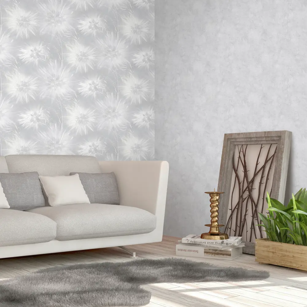 Флизелиновые обои Victoria Stenova Amazing — серый рельеф для стильного интерьера 89363945 STLM-1436911 - Вид №4