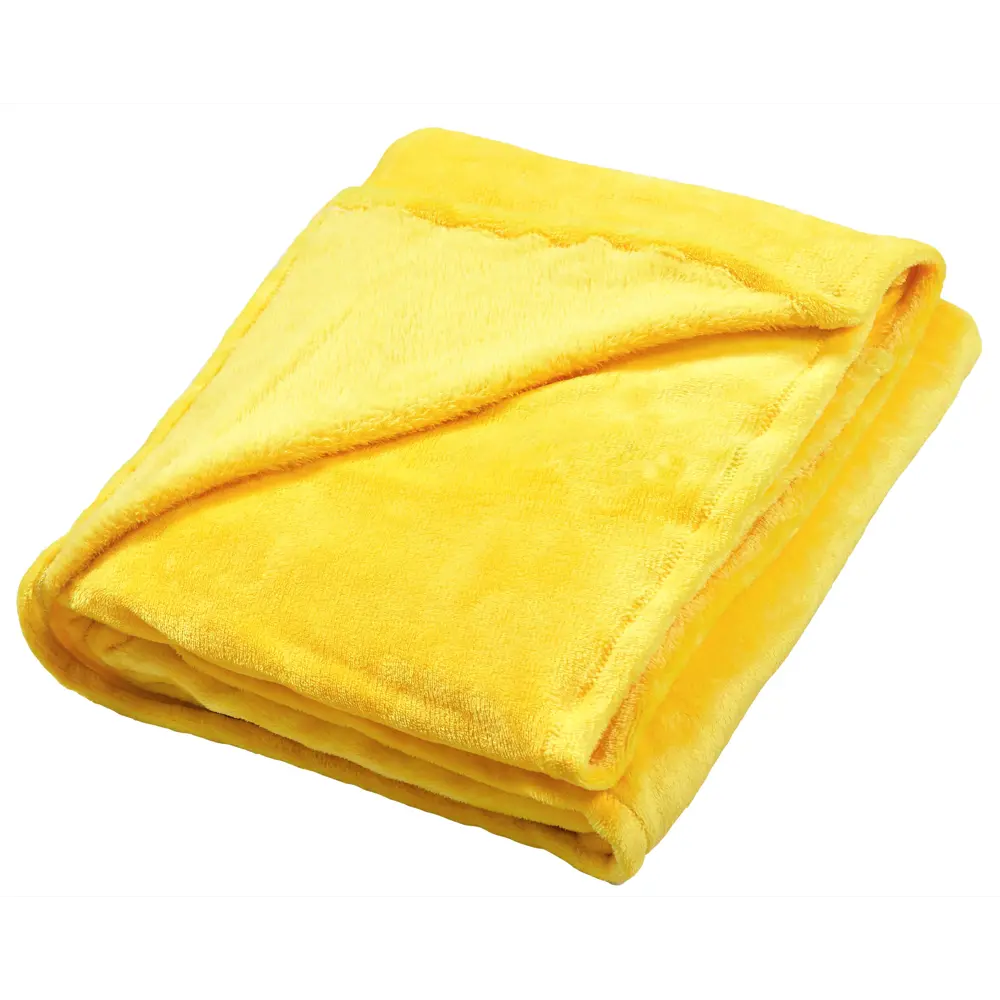 Плед 150x200 см микрофибра цвет желтый Santreyd Плед Микрофибра STLM-2119924 - Вид №2