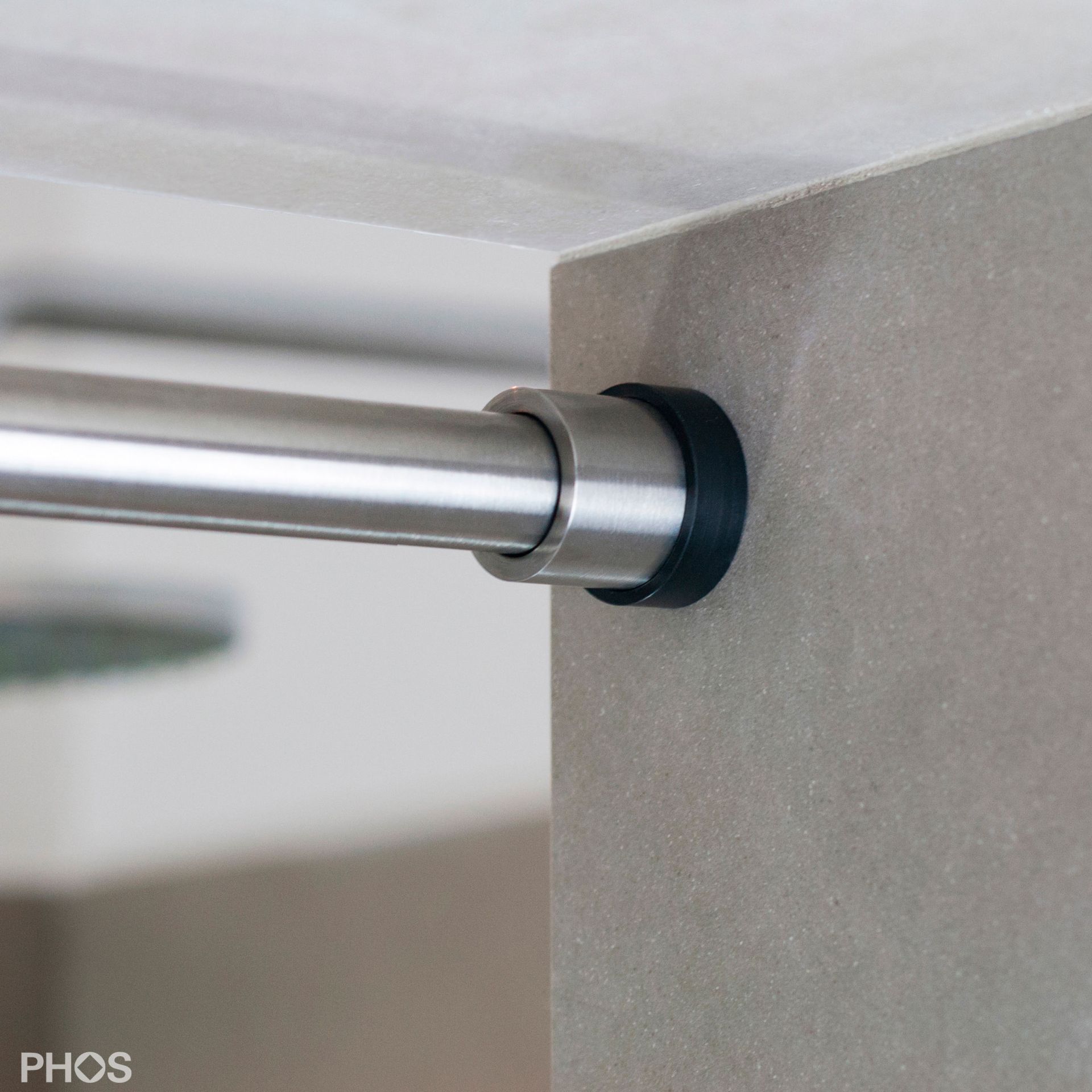 TKS20-1-S Стержень-зажим для занавесок для душа, 50 - 100 см. сделано, чтобы измерить. PHOS  - Вид №2