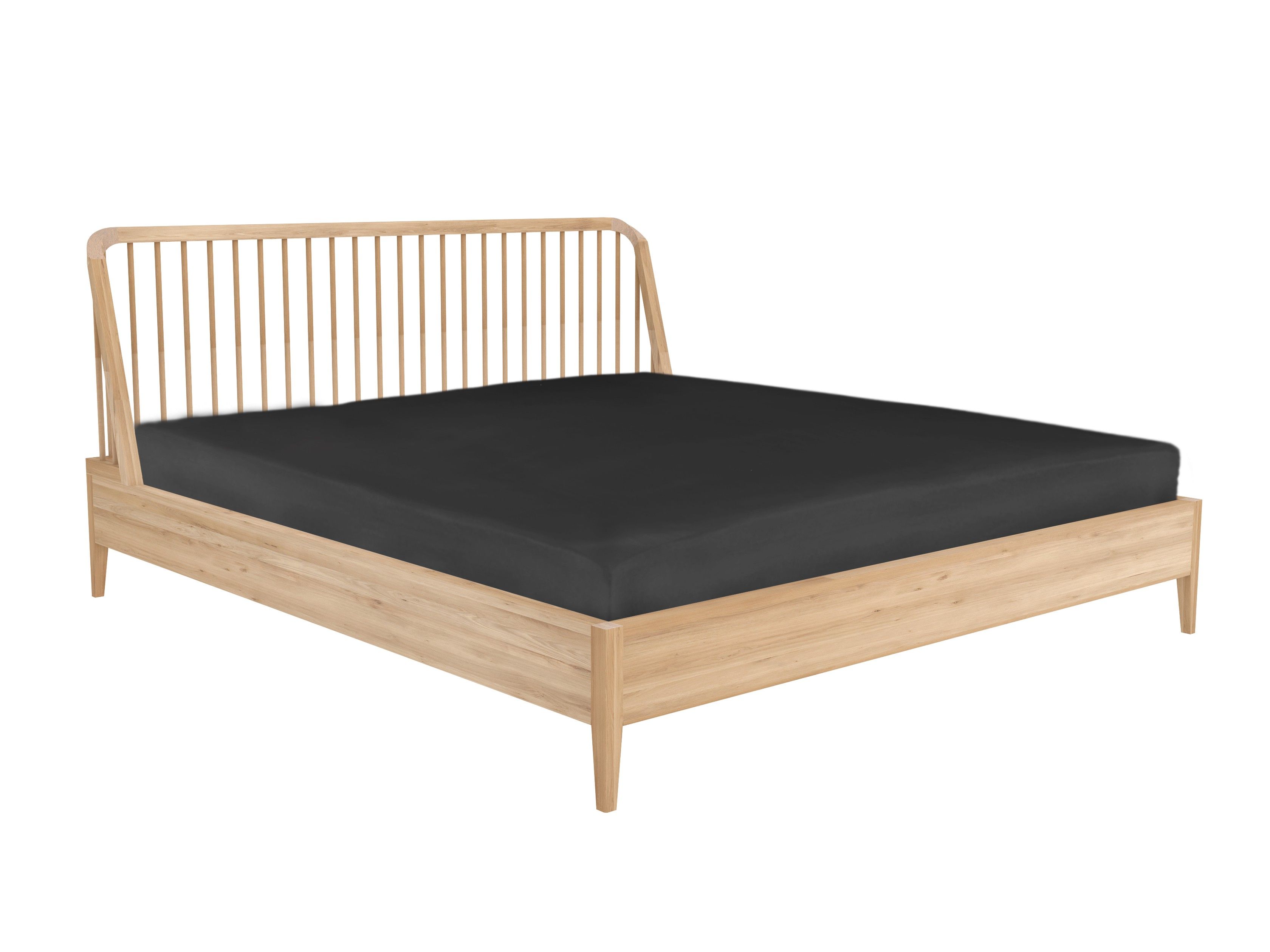 Дубовая двуспальная кровать Ethnicraft Spindle ARCH-00107252