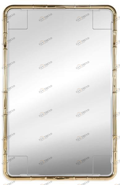 ETRO Home Interiors Прямоугольное настенное зеркало в латунной оправе Delfi sun-id-1505440