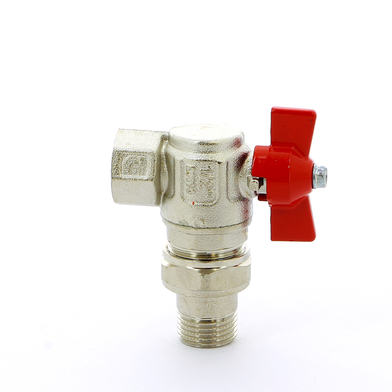 Кран шаровой НВ угловой с разъемным соединением IDEAL бабочка ITAP 1/2" 29812