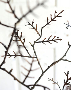 5391 666 a3 Искусственная декоративная веточка, 116 см, коричневая H-andreas