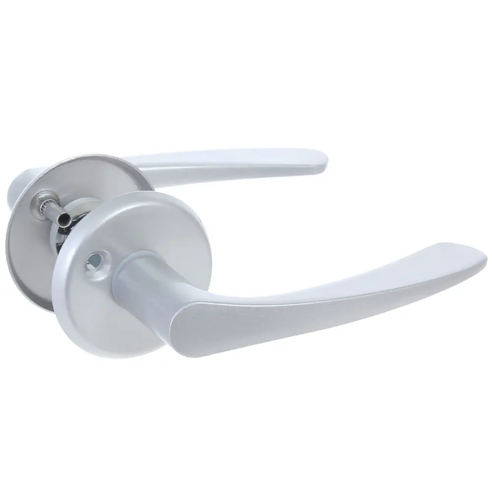 Дверные ручки на розетке Фабрика Замков 019 SC - классика в матовом хроме 18810116 STLM-0012950 - Вид №1