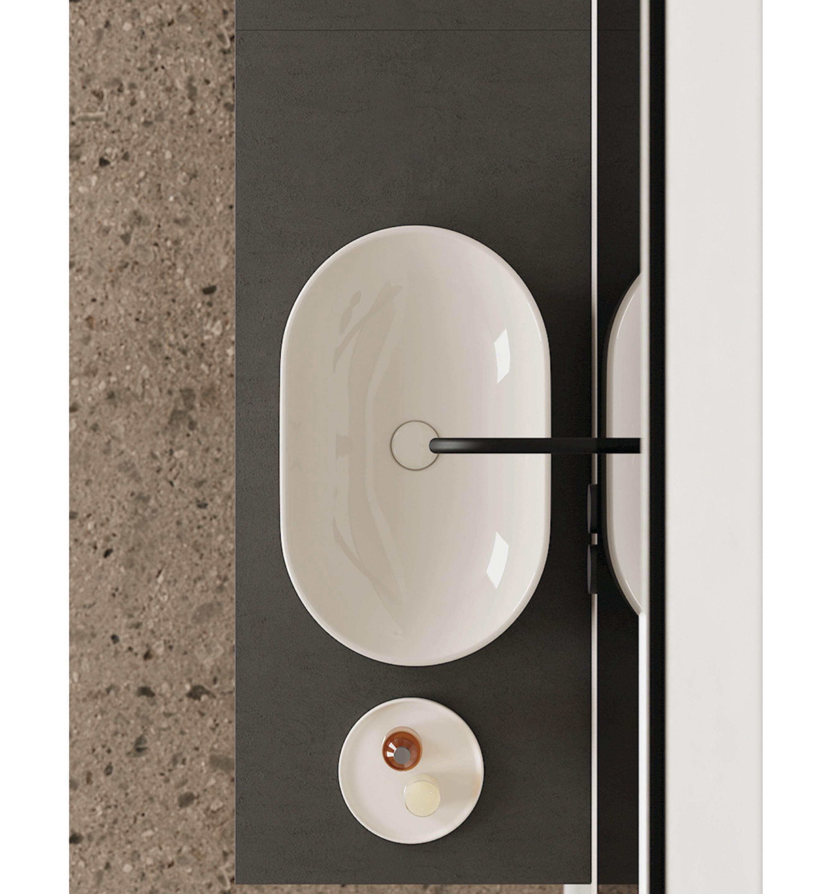 Керамическая столешница овальная раковина Nic ARCH-00049958 - Вид №9