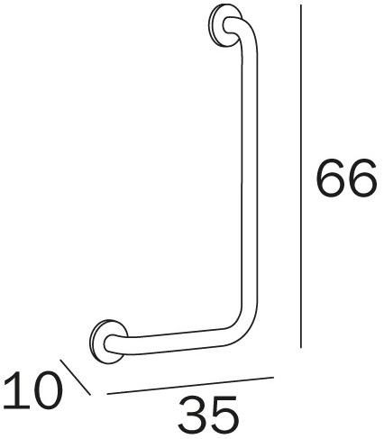 INDA® Ручка для ванной с фиксированным углом Help Ah393 - Вид №3