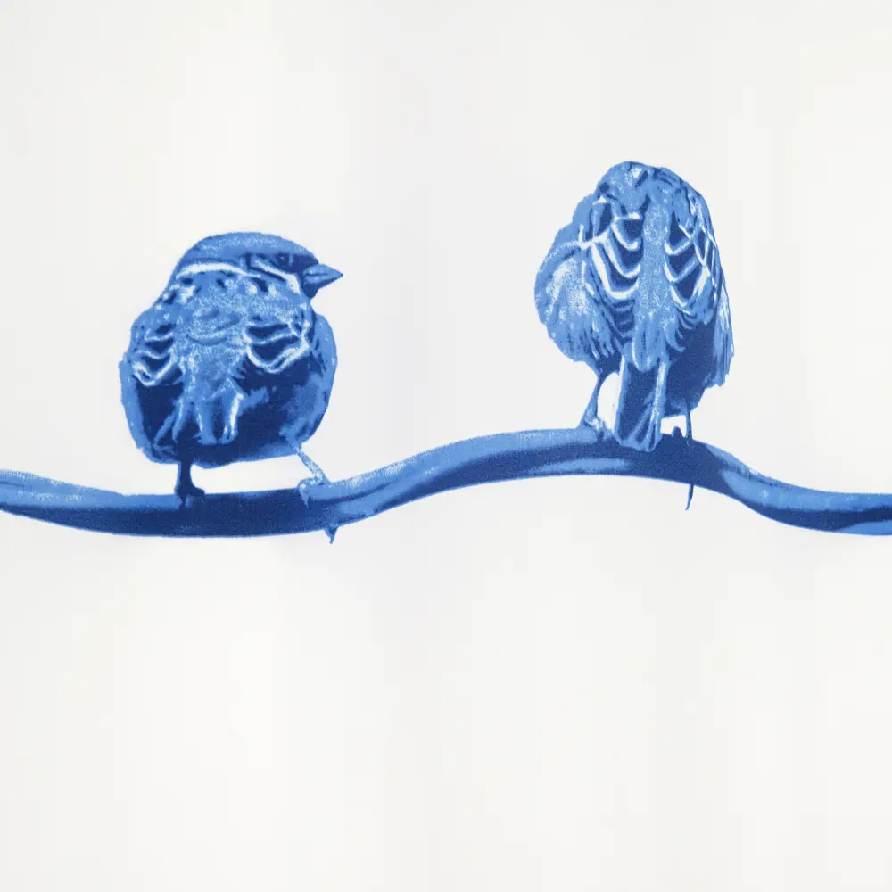 Штора для ванны Bacchetta Birdies Blu с кольцами 180x200 см полиэстер , цвет мультиколор 84621374 STLM-2004389 Шторы текстильные - Вид №2