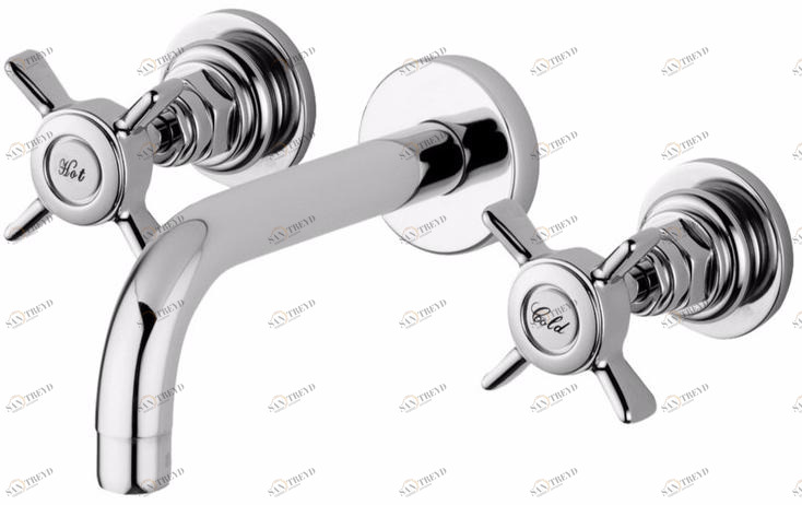 Rubinetteria Giulini Смеситель для умывальника настенный на 3 отверстия G5 F7923