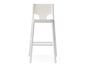 Высокий стул из бука с обитым сиденьем/спинкой