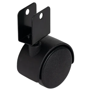 Колесо поворотное без тормоза 50 мм до 40 кг п-образный цвет черный