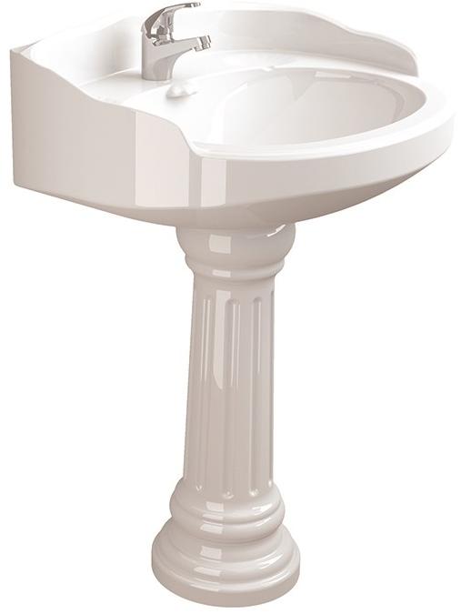 Раковина подвесная с пьедесталом 65 Sanitana GRECIA S10069917200000, S10069700000000 S10069700000000;S10069917200000
