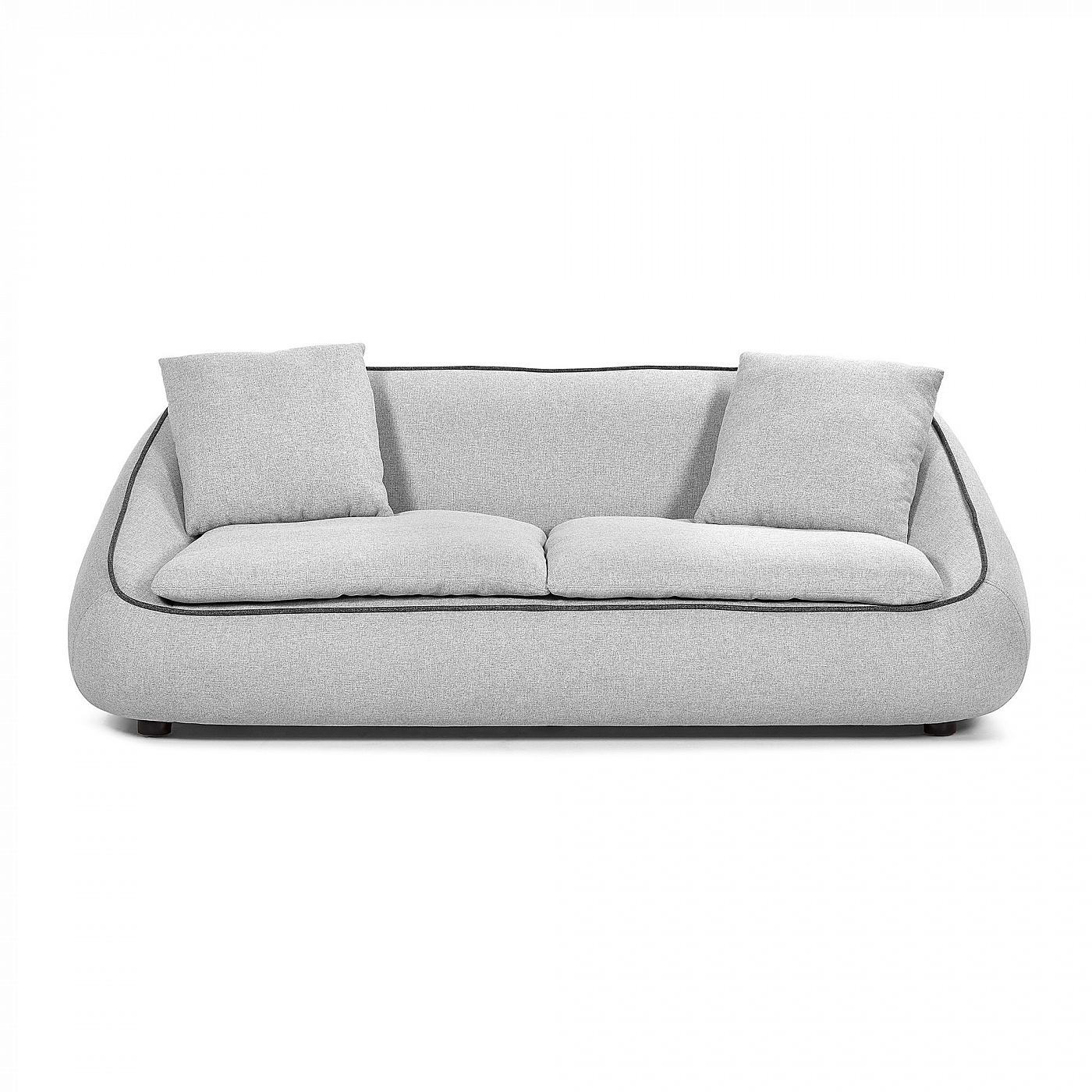 069452 Диван 3х местный светло-серый La Forma Safira - Вид №2