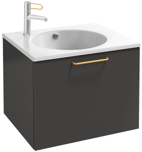 EB2510-R8-E52 Тумба под столешницу 60 см, 1 верхний ящик, золотая ручка JACOB DELAFON ODÉON RIVE GAUCHE