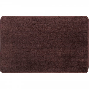 82490619 Коврик для ванной комнаты 45x70 см цвет коричневый PRESTO