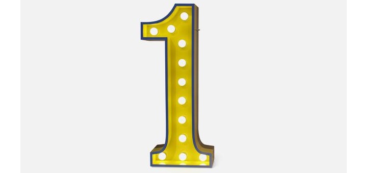 007023 Светильник цифра 1 Delightfull Graphic - Вид №2