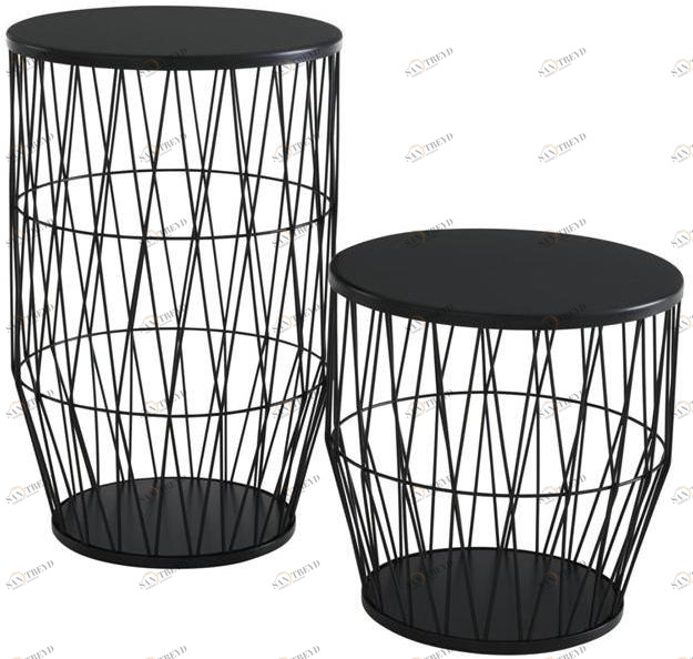 Ligne Roset Журнальный столик из лакированной стали круглый  19980510-19980515 