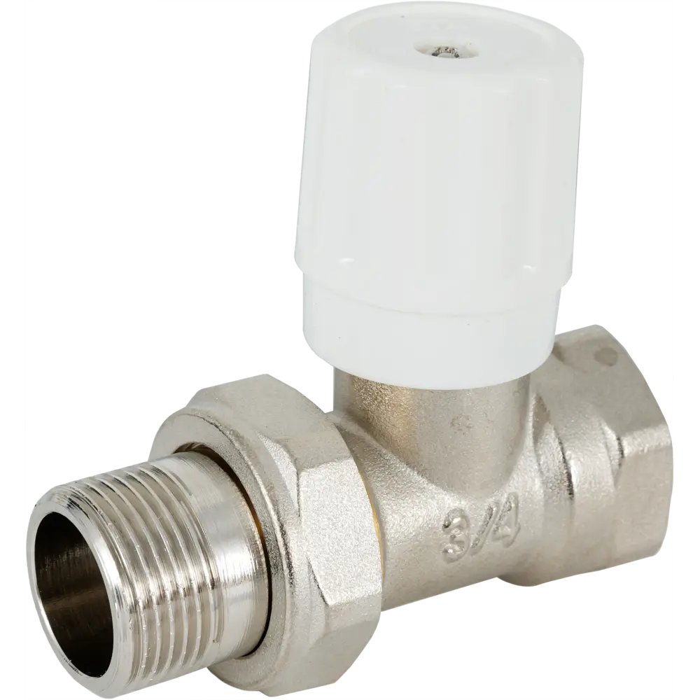 Вентиль для радиатора прямой Бизон 3/4" латунь STLM-2073084